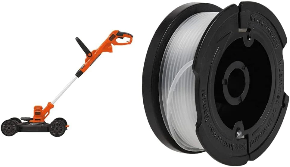 BLACK+DECKER 3-in-1 Corded Lawn Mower, String Trimmer & Edger, 12-Inch (BESTA512CM)
